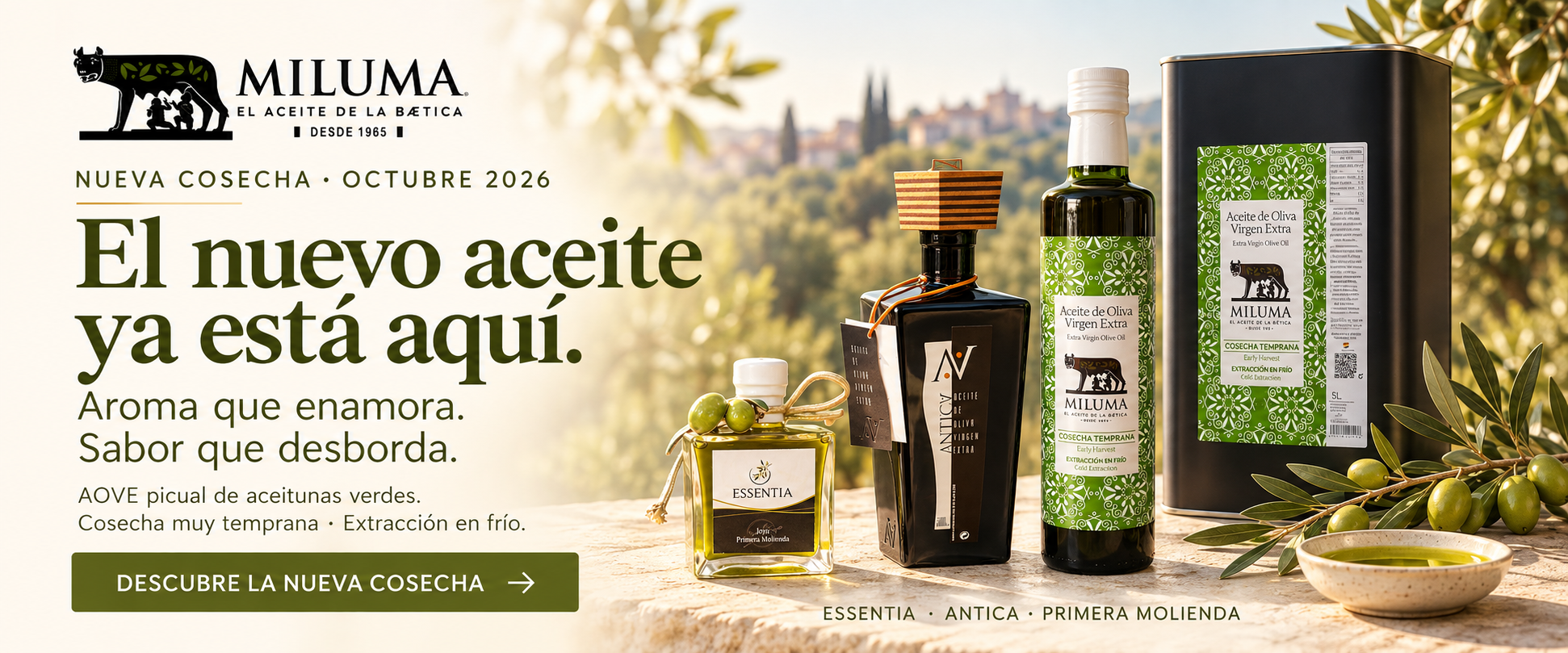 Ya a la venta el aceite verde de octubre